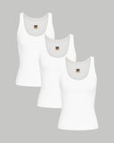 Women's Respecter Tank - Porcelain - Triple Pack