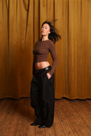 Women's Ribbed Long Sleeve - Cocoa