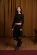 Women's Ribbed Long Sleeve - Coal