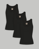Women's Respecter Tank - Onyx - Triple Pack