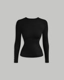Women's Ribbed Long Sleeve - Coal