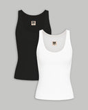 Women's Respecter Tank - Monochrome - Twin Pack